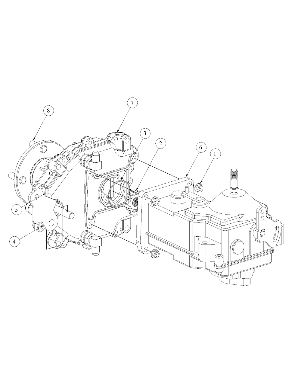 Assembly Pump Left Hand Diagram and Parts List for M48-KW 53AB5DAV150-19-HP Cub Cadet Lawn Tractor